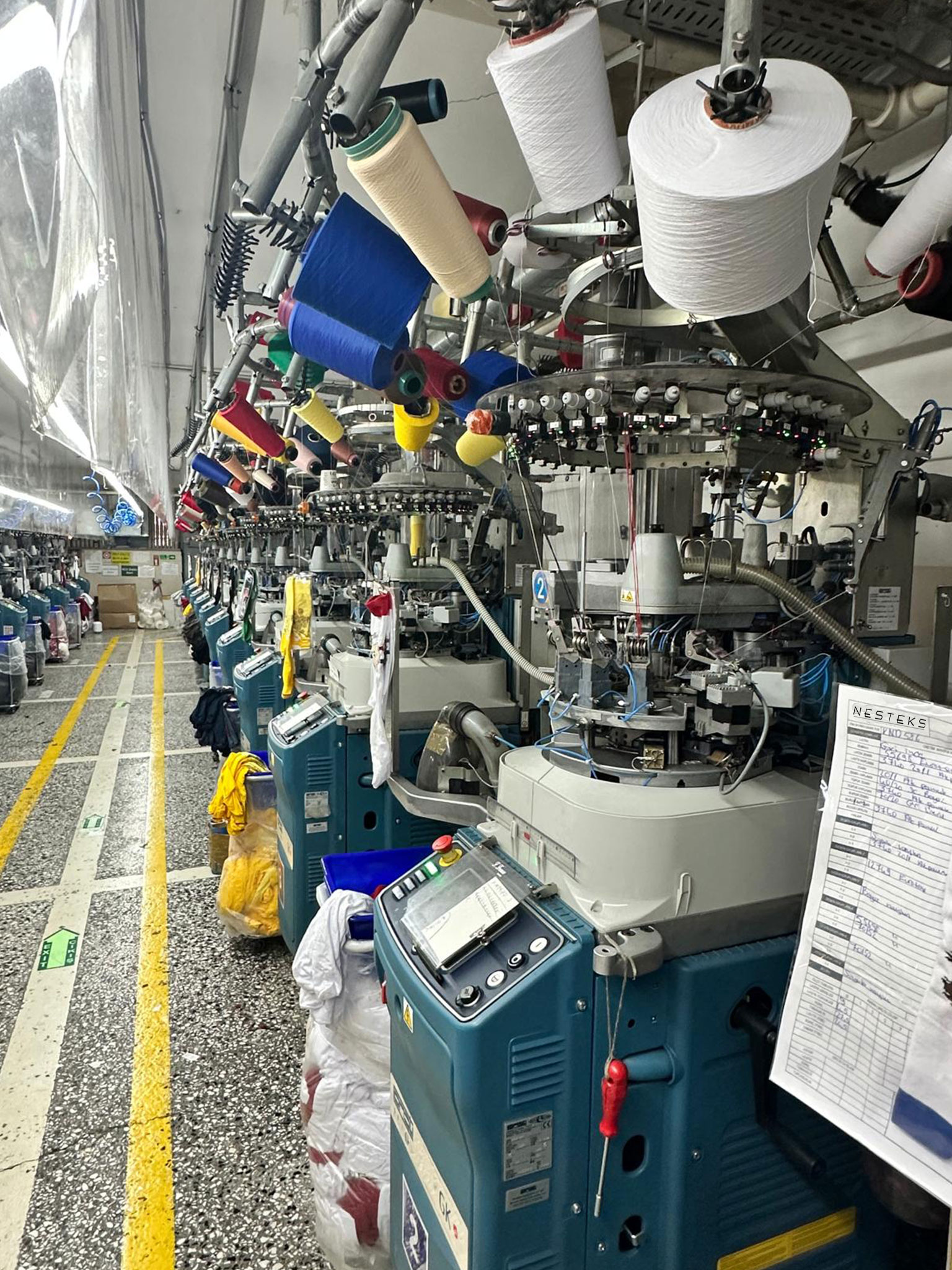 Sock knitting production